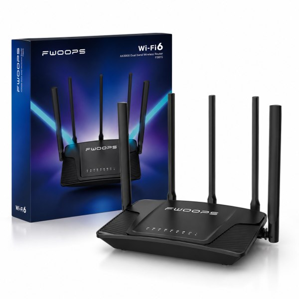 FWOOPS WiFi 6 Router AX3000 Speeds
